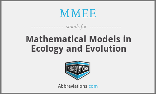 MMEE - Mathematical Models in Ecology and Evolution
