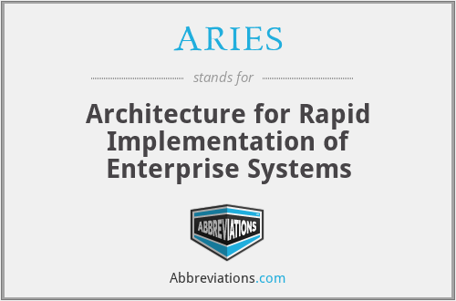 ARIES - Architecture for Rapid Implementation of Enterprise Systems
