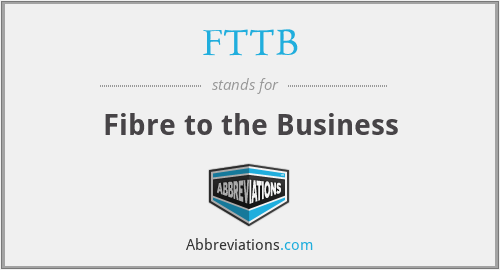 FTTB - Fibre to the Business