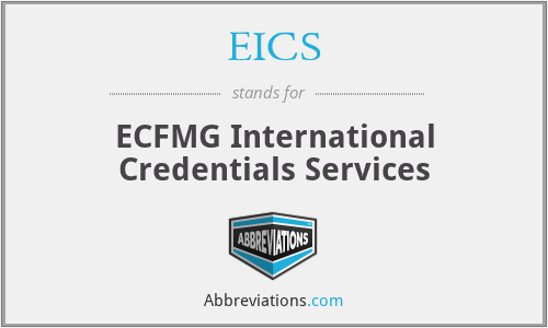 EICS - ECFMG International Credentials Services