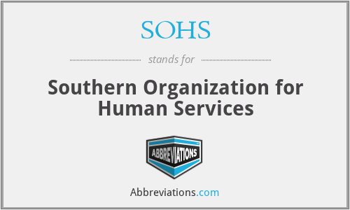 SOHS - Southern Organization for Human Services