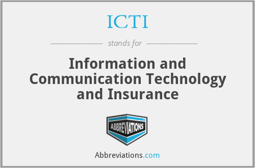 ICTI - Information and Communication Technology and Insurance