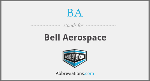 BA - Bell Aerospace