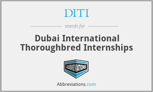 DITI - Dubai International Thoroughbred Internships