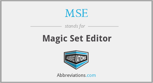 MSE - Magic Set Editor