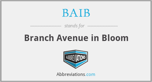 BAIB - Branch Avenue in Bloom