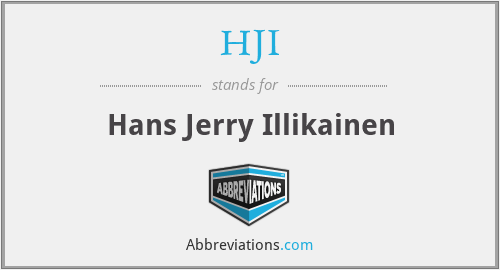 HJI - Hans Jerry Illikainen