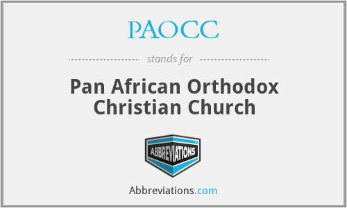 PAOCC - Pan African Orthodox Christian Church