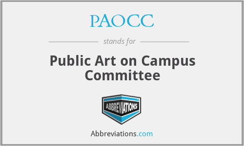 PAOCC - Public Art on Campus Committee
