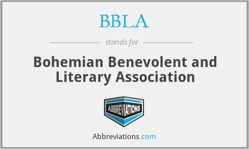 BBLA - Bohemian Benevolent and Literary Association