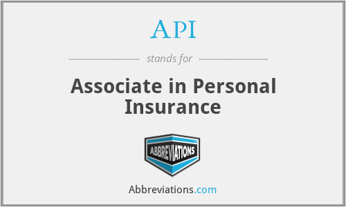 API - Associate in Personal Insurance