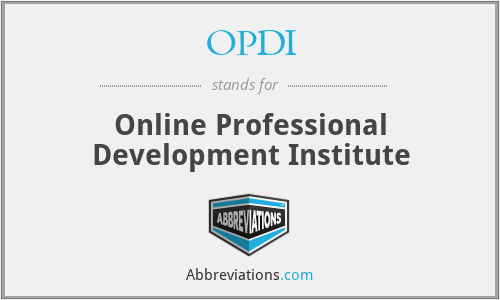 OPDI - Online Professional Development Institute