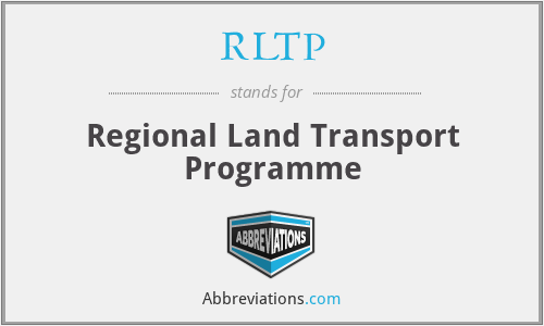 RLTP - Regional Land Transport Programme