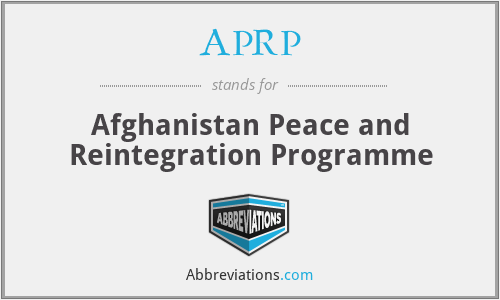 APRP - Afghanistan Peace and Reintegration Programme