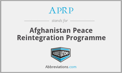 APRP - Afghanistan Peace Reintegration Programme