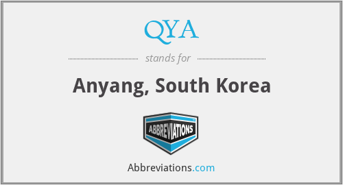 QYA - Anyang, South Korea
