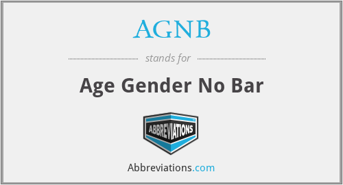 AGNB - Age Gender No Bar