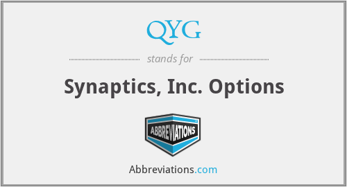 QYG - Synaptics, Inc. Options