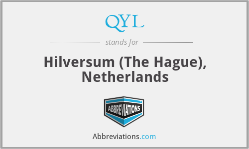 QYL - Hilversum (The Hague), Netherlands
