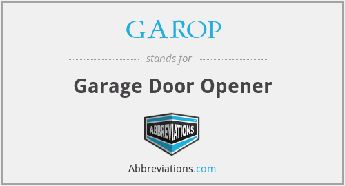 GAROP - Garage Door Opener