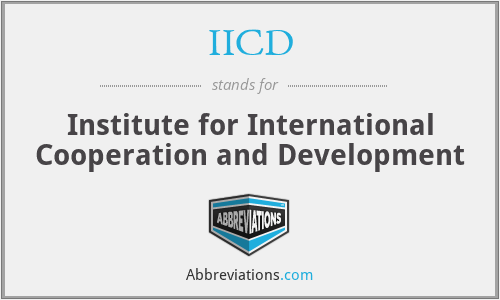 IICD - Institute for International Cooperation and Development