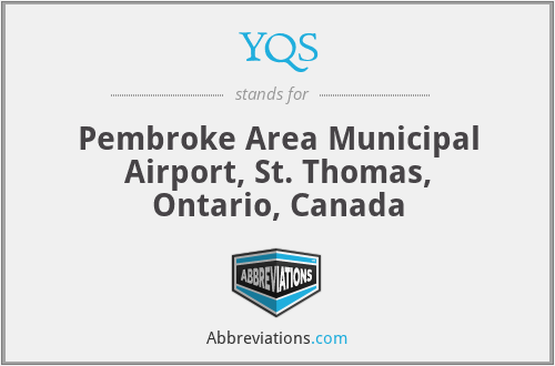 YQS - Pembroke Area Municipal Airport, St. Thomas, Ontario, Canada