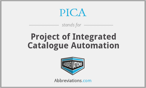 PICA - Project of Integrated Catalogue Automation