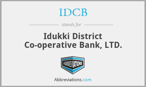 IDCB - Idukki District Co-operative Bank, LTD.