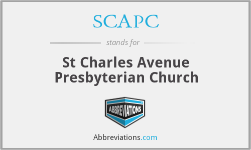SCAPC - St Charles Avenue Presbyterian Church