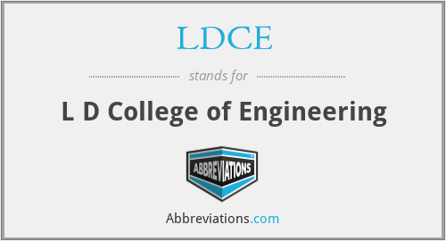 LDCE - L D College of Engineering
