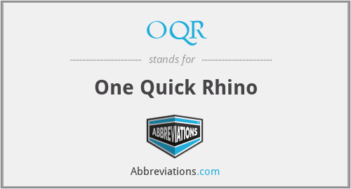 OQR - One Quick Rhino