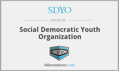 SDYO - Social Democratic Youth Organization
