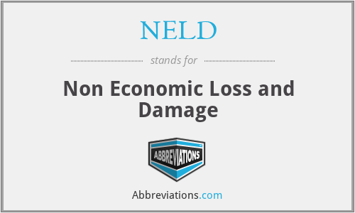 NELD - Non Economic Loss and Damage