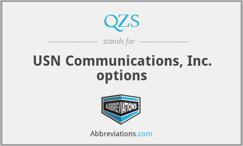 QZS - USN Communications, Inc. options