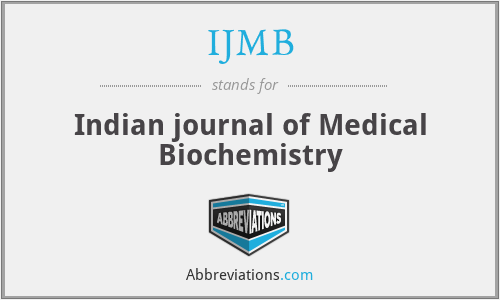 IJMB - Indian journal of Medical Biochemistry