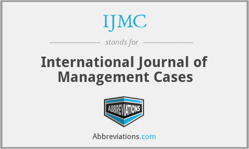 IJMC - International Journal of Management Cases