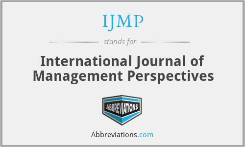 IJMP - International Journal of Management Perspectives