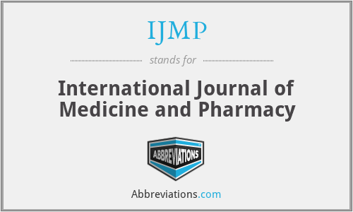IJMP - International Journal of Medicine and Pharmacy