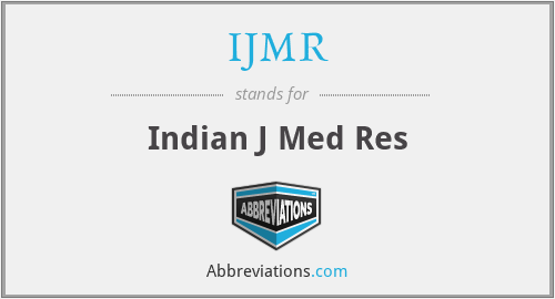 IJMR - Indian J Med Res