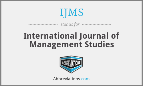 IJMS - International Journal of Management Studies