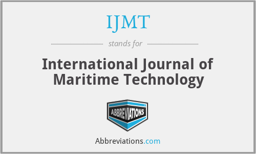 IJMT - International Journal of Maritime Technology