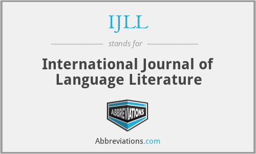 IJLL - International Journal of Language Literature