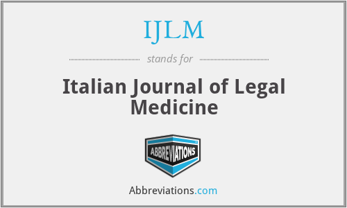 IJLM - Italian Journal of Legal Medicine