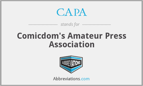 CAPA - Comicdom's Amateur Press Association