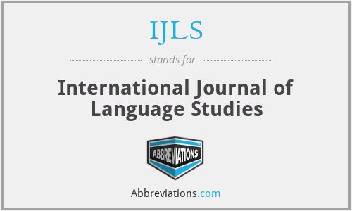 IJLS - International Journal of Language Studies