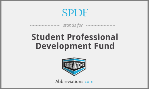SPDF - Student Professional Development Fund