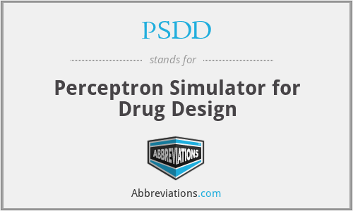 PSDD - Perceptron Simulator for Drug Design