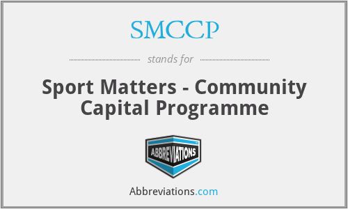 SMCCP - Sport Matters - Community Capital Programme