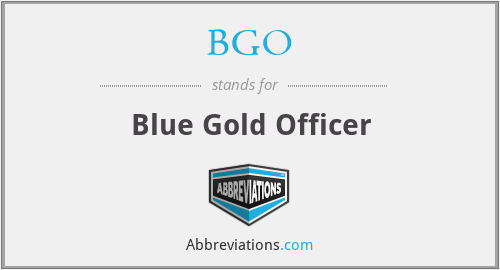 BGO - Blue Gold Officer