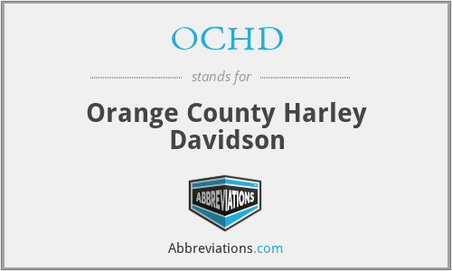 OCHD - Orange County Harley Davidson
